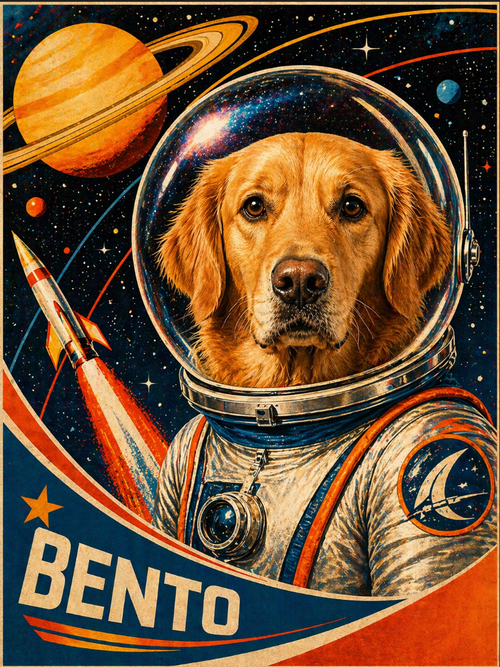 Retro-Futuristic Astronaut